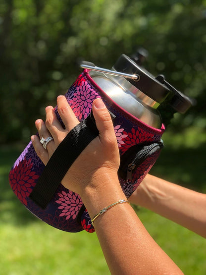 24-30oz 750ml Water Bottle Carrier with Shoulder Strap, Water Bottle Insulator - Midnight Mums