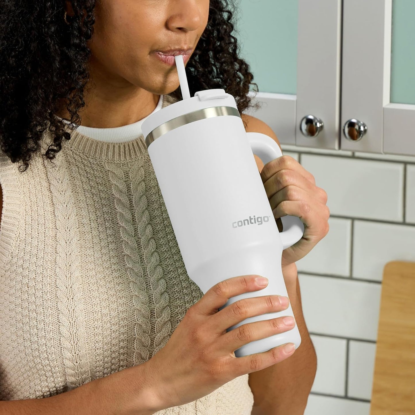 Contigo Streeterville 40oz Tumbler, Stainless Steel Vacuum Insulated, Leak-Proof, Cold for 29 Hours, Reef