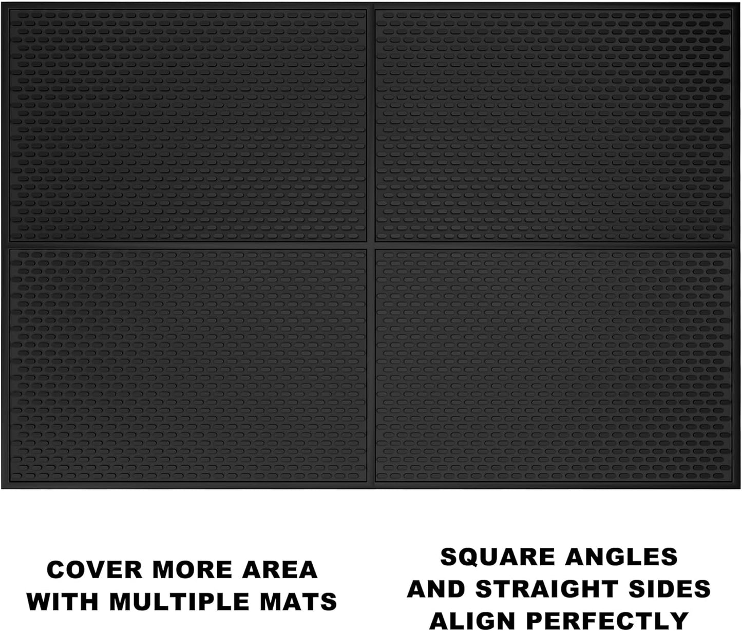 AXIESO Silicone Drip Mat - 1/2 Inch Thick, Heat-Resistant and Food Safe - Counter Top, Coffee Bar or Restaurant - Drying Mat for Glasses - 18x12 Inches