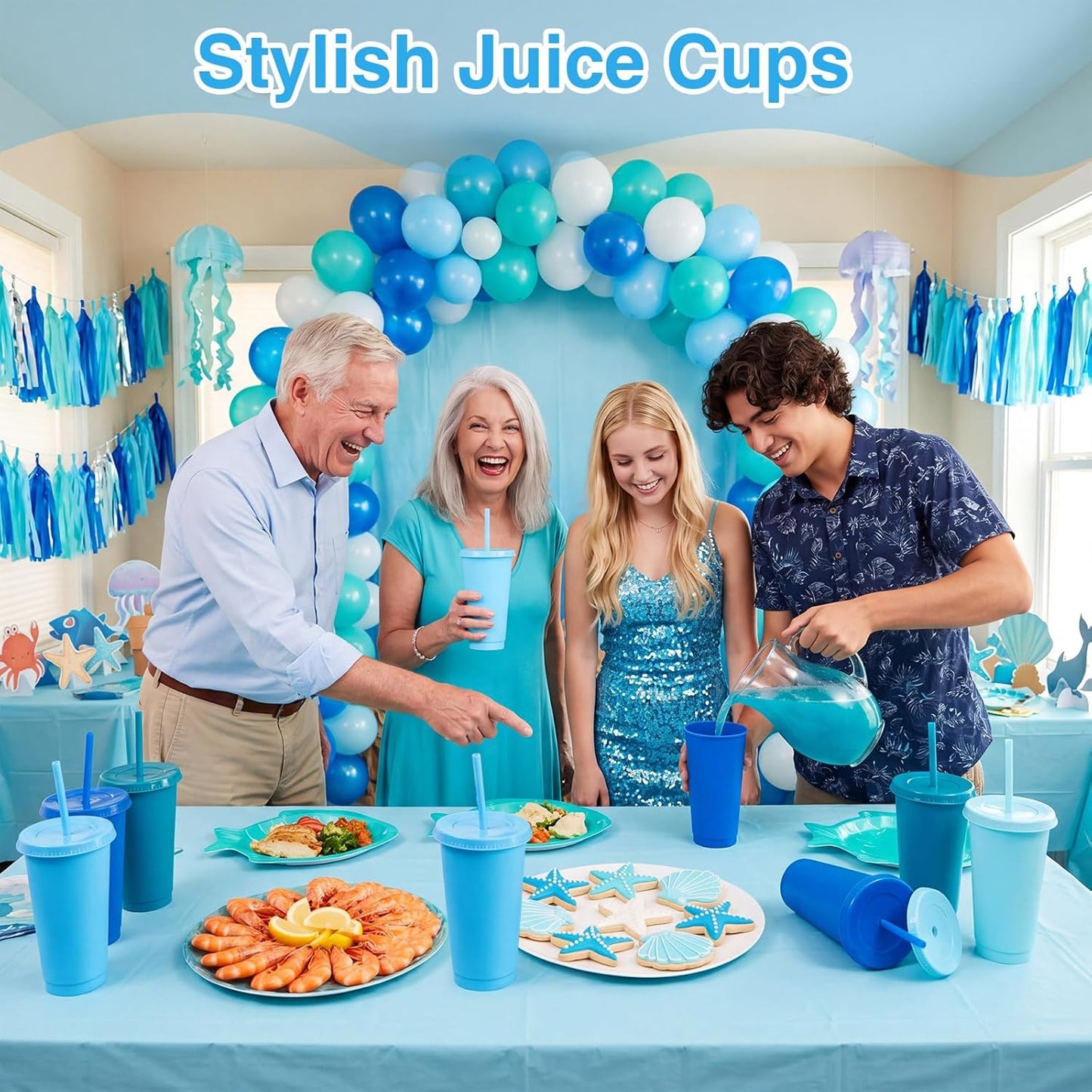 Honeydak 15 Pack Tumbler with Straw and Lid Bulk Cups for Gifts Water Bottle Iced Coffee Travel Mug Cup Reusable Plastic Tumblers for Party Birthdays 24-27 oz (Solid Color)
