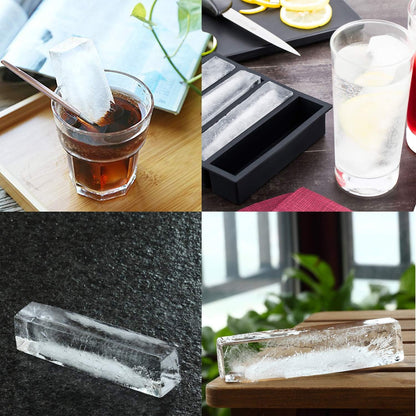 Silicone Ice Cube Trays Large for Whisky(2-Pack) - Butter Mold,With Easy Release Ice Cubes for Whiskey and For Cocktail,Food Grade