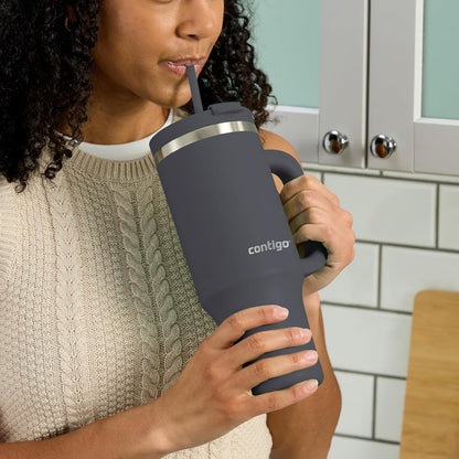 Contigo Streeterville 40oz Tumbler, Stainless Steel Vacuum Insulated, Leak-Proof, Cold for 29 Hours, Reef