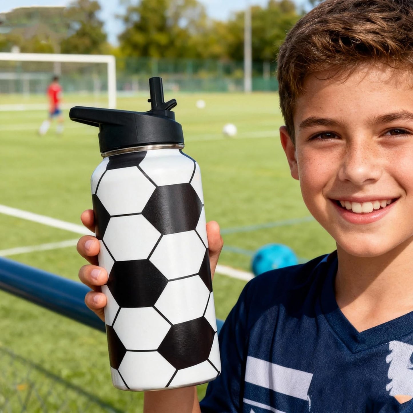 32oz Pickleball Water Bottle Insulated Vacuum Stainless Steel Tumbler Travel Mugs With Straw for Game Sport,Pickleball Accessories