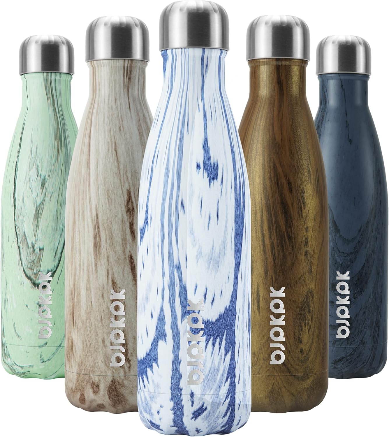 BJPKPK Insulated Water Bottle 12oz Small Stainless Steel Water Bottles Reusable Metal Thermal Keep Cold and Hot,Dreamy Purple - Colors A