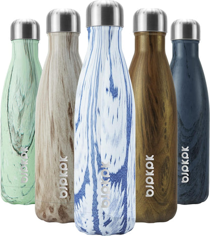 BJPKPK Insulated Water Bottle 12oz Small Stainless Steel Water Bottles Reusable Metal Thermal Keep Cold and Hot,Dreamy Purple - Colors A