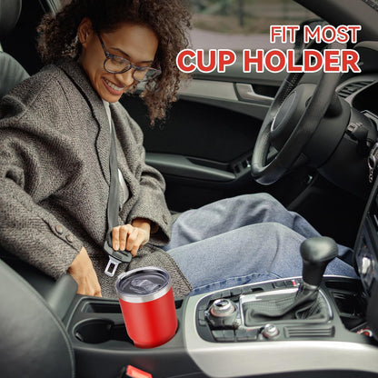 30 oz Tumbler with Lid Stainless Steel Tumblers Vacuum Insulated Cup Reusable Powder Coated Travel Mug Double Wall Leak Proof Portable Cups Keep Cold Drinks for 12 Hours, Stainless, 1 Pack