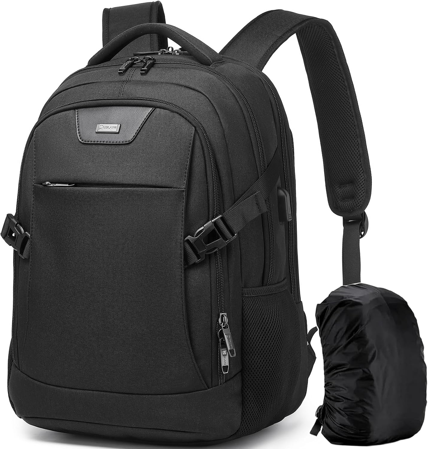 DUSLANG 17 Inch Laptop Backpack for Travel Water Resistant College Backpack for Men/Women Laptop Bag with USB Charging Port,Black - Colors A