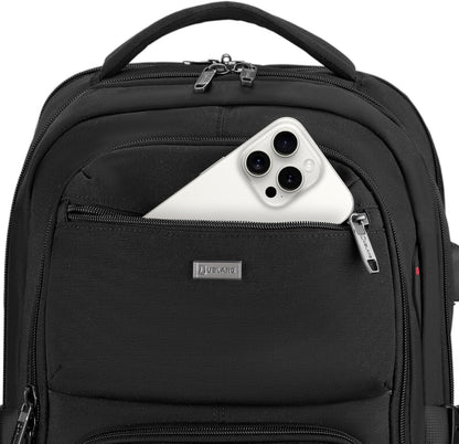 DUSLANG 17 Inch Laptop Backpack for Travel Water Resistant College Backpack for Men/Women Laptop Bag with USB Charging Port,Black - Colors B
