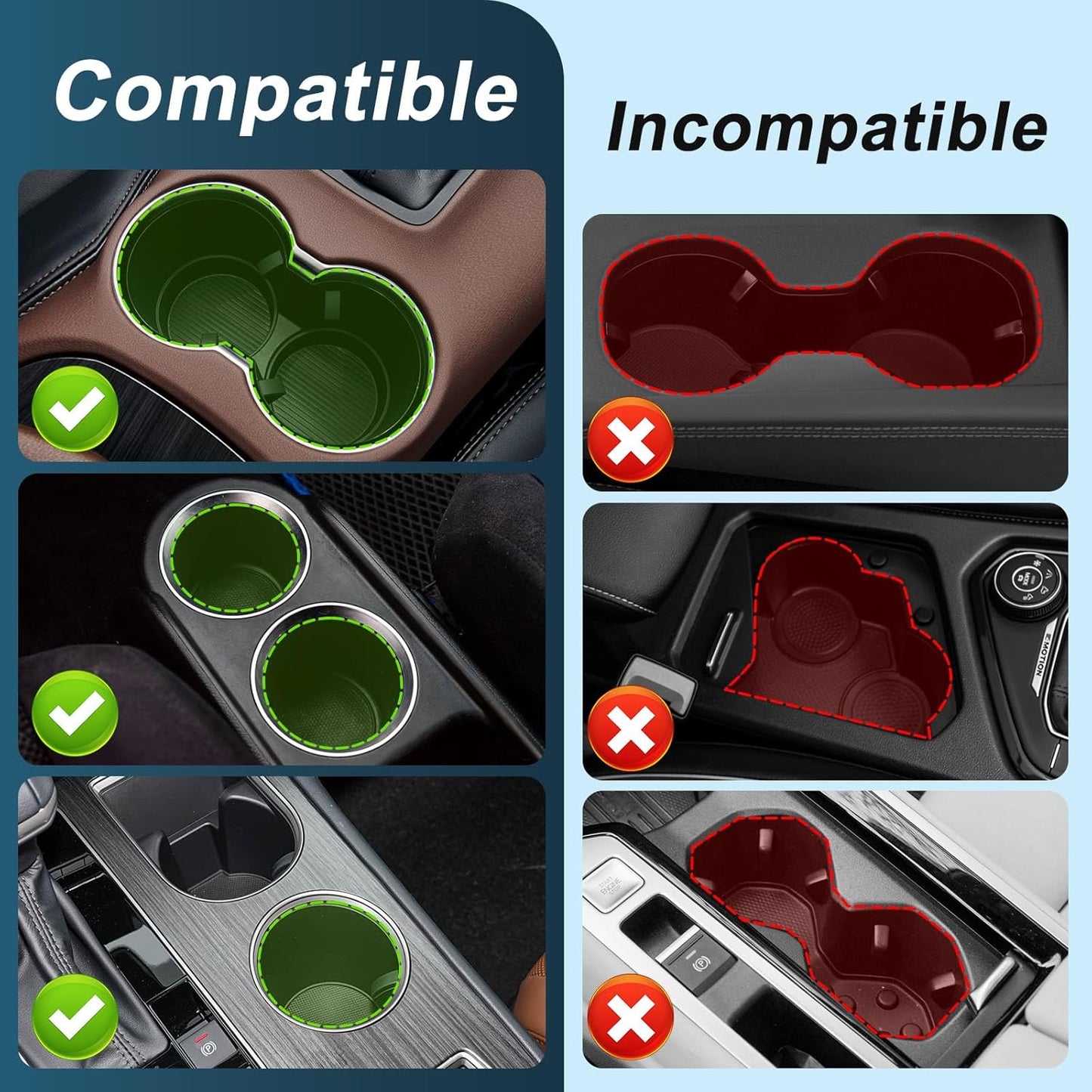 JPart Car Cup Holder Tray, Cup Holder Expander, 2 in 1 Detachable Car Food Tray with 360°Rotation Tray for Eating, Storage and Travel Road Essentials, Black