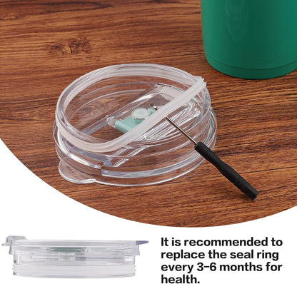 Joshey Tumbler Lid Rubber Seal Replacement Compatible with Reduce 40oz & 50oz Tumbler Mugs, 6Pcs BPA-Free Silicone Gaskets, Leak-Proof Gasket Replacement Accessories
