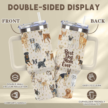 Beagle Gifts for Women Men, 40oz Stainless Steel Insulated Tumbler Travel Cup Mug, Funny and Unique Beagle Gifts for Dog Lover - Colors A