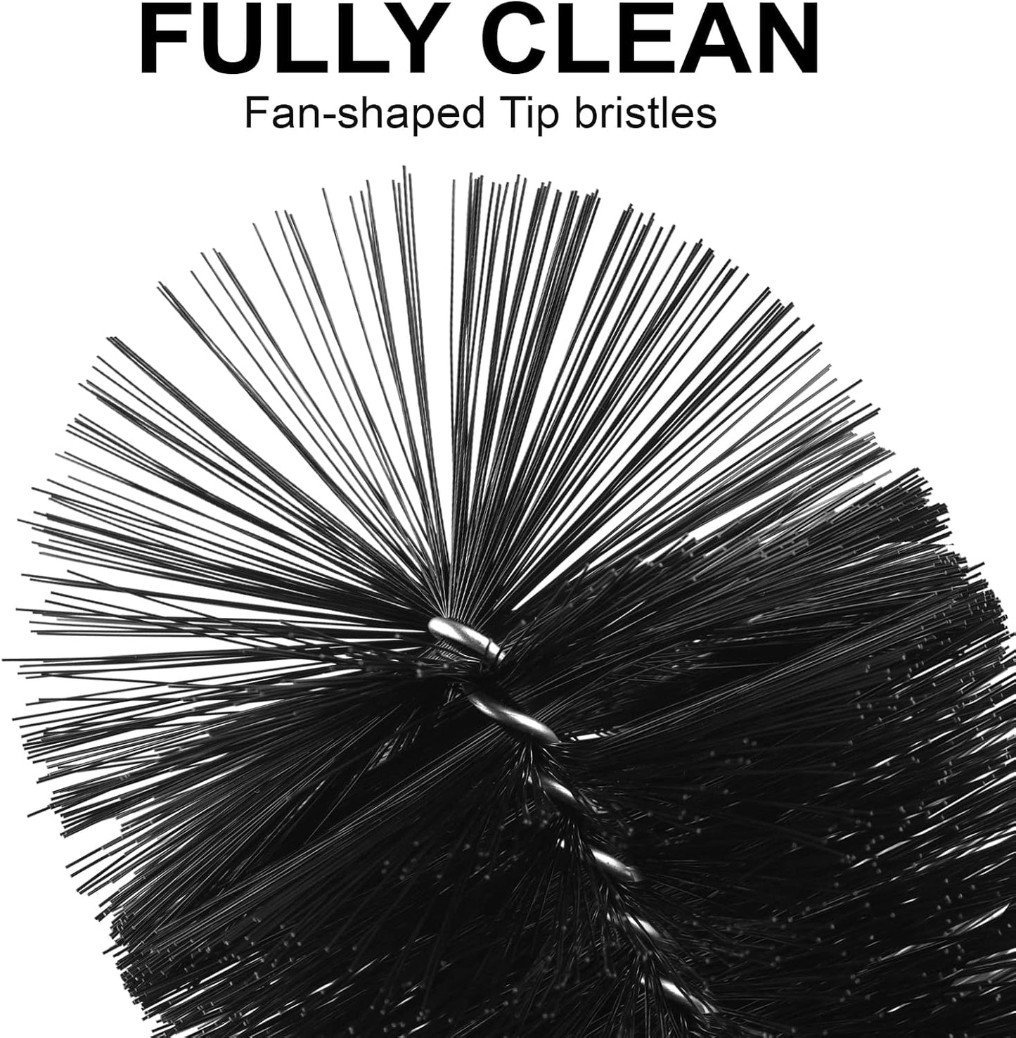 Long Bottle Brush, 17 in Bendable Cleaner Brushes for Cleaning Neck Beer Bottles, Wine, Baby Bottles, Water Bottles, Tumblers, Flask, Bird Feeder, Vase, Pipes and Brewing Supplies Black/1Pack
