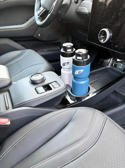 Speedfil Speedflask 21oz. Vacuum Insulated Stainless Steel Cycling Sports Water Bottle with NEW Bounce Back Lid 2.0 (Silver)