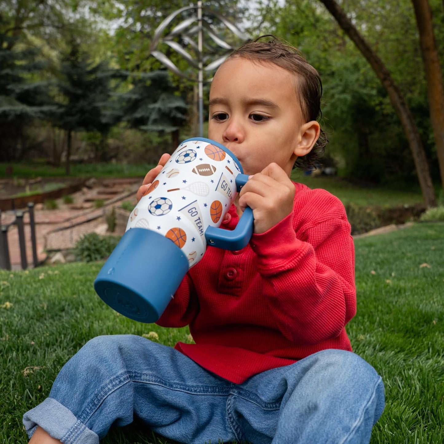 HydroJug Kids - 20 oz Insulated Kids Water Bottle with Flip Straw & Handle | Leak-Proof & Durable | Perfect for School, Sports, Lunch, Travel & Camp, Primrose