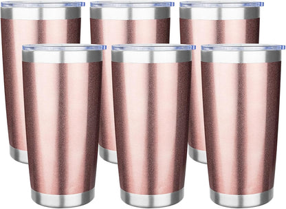 20oz Tumbler with Lid Stainless Steel Insulated Tumblers Travel Coffee Tumbler Bulk Double Wall Vacuum Insulated Water Cup Gifts for Christmas Women Men Her Him Home Office(Navy Blue, 1pack)