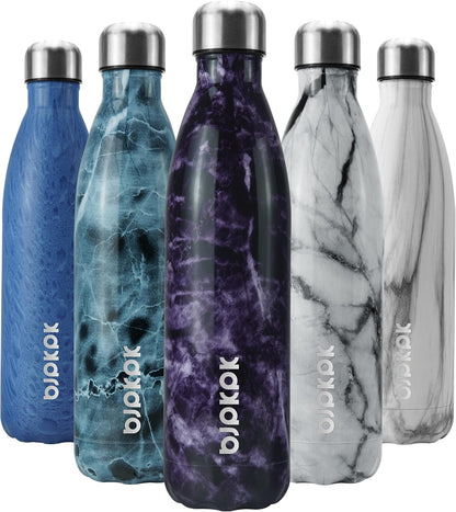 BJPKPK Insulated Water Bottle 12oz Small Stainless Steel Water Bottles Reusable Metal Thermal Keep Cold and Hot,Dreamy Purple - Colors B