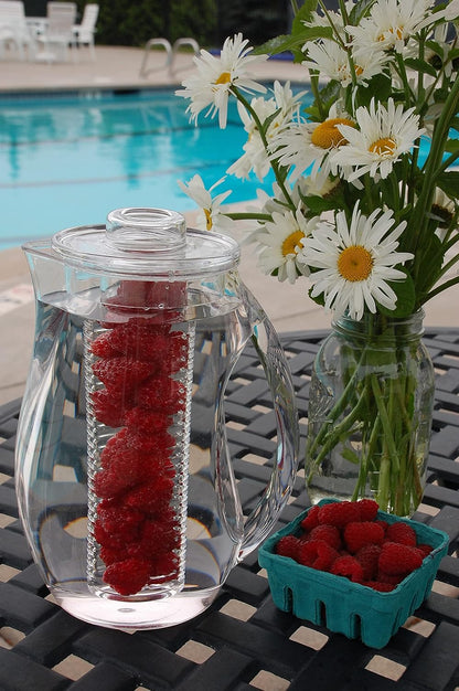 Prodyne Fruit Infusion Flavor Pitcher, Clear, 93 oz.