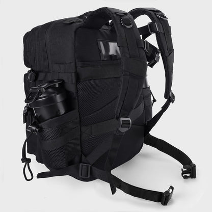 LHI Military Tactical Backpack for Men and Women 45L Army 3 Days Assault Pack Bag Large Rucksack with Molle System - Black - Colors A