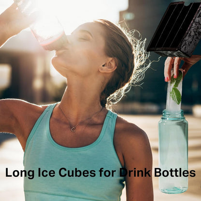 DRINKSPLINKS Water Bottle Ice Cube Tray. Keep Water in Drink Bottles Cold for Longer With This Large Tumbler Ice Cube Mold.
