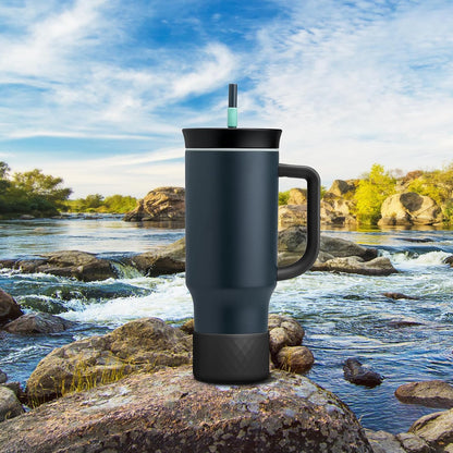 Silicone Boot for Owala 40 oz Tumbler with Handle, Anti-Slip Protective Sleeve for Stainless Steel Triple Layer Insulated Travel Tumbler Accessories