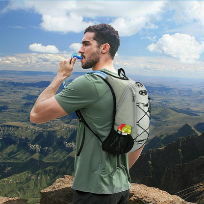 Lightweight Hydration Backpack, Running Backpack with 2L Water Bladder, Hydro Water Daypack for Cycling Hiking Rave for Men Women