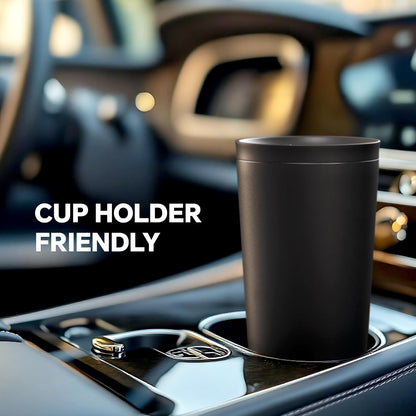 Ideus 17 oz Travel Coffee Mug, Double Wall Vacuum Stainless Steel Insulated Coffee Tumbler With Lid, Splash-Proof & Cup Holder Friendly, Keeps Drinks Hot/Cold, Dishwasher Safe, Purple