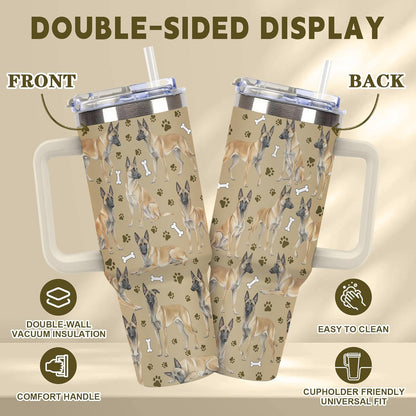 Beagle Gifts for Women Men, 40oz Stainless Steel Insulated Tumbler Travel Cup Mug, Funny and Unique Beagle Gifts for Dog Lover - Colors A