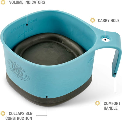 UCO Collapsible Camp Cup for Camping, Backpacking, and Hiking, 12 Ounces