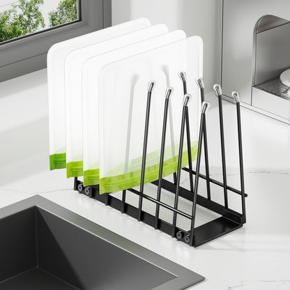 Plastic Bag Drying Rack, Metal Reusable Silicone Ziplock Bag & Bottle Drying Stand, Lerine Drying Rack Kitchen Organizer, Silver