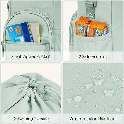 sportsnew Water Bottle Holder 40oz Crossbody Insulated Cup Sleeve Water Bottle Carrier Sling Bag with Phone Pocket, Walking