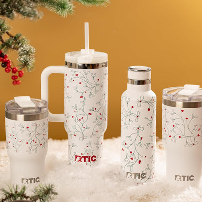RTIC 20oz Essential Tumbler with Lid, Ceramic Lined, Insulated, Stainless Steel, Metal, Double Wall Vacuum-Insulation, Travel Cup for Iced Coffee, Tea, Hot and Cold Drink, Graphite