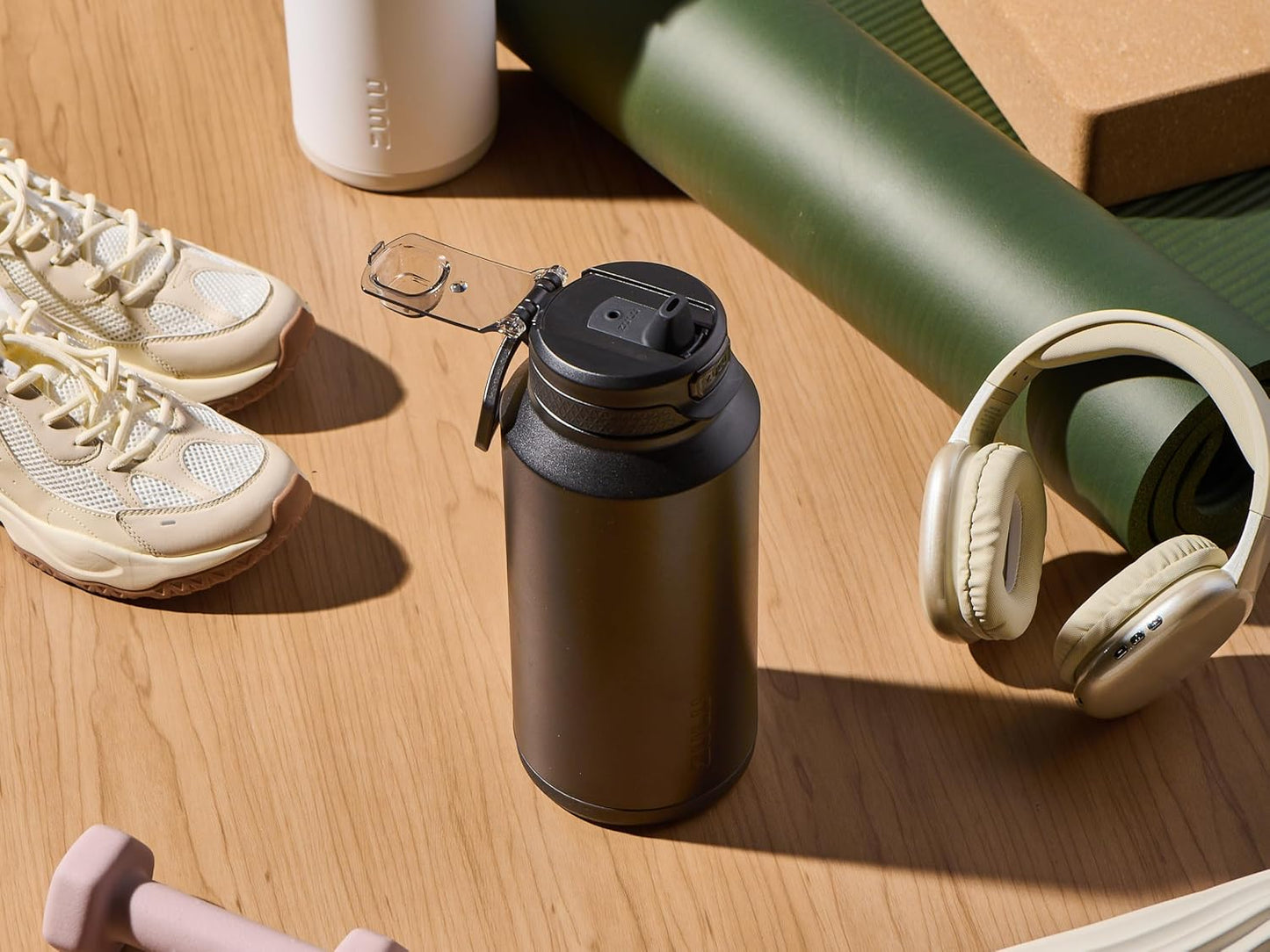 ZULU Powerfill Pro 32oz Stainless Steel Water Bottle with Quick Fill Lid, Triple Walled Vacuum Insulated Metal, Leak Proof Locking Lid, Sip and Chug, Reusable BPA Free, High Tide