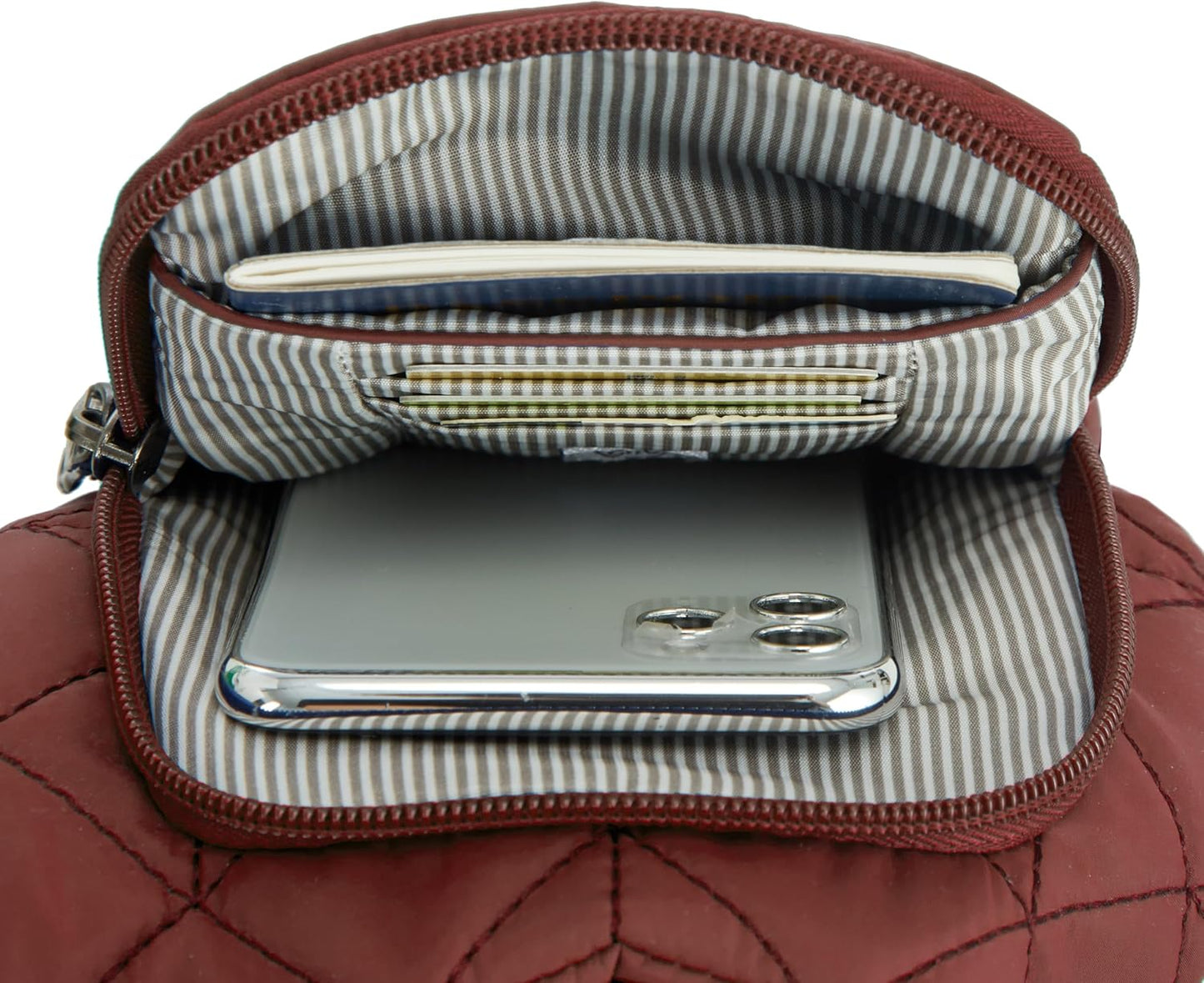 Travelon Anti-Theft Boho Insulated Water Bottle Tote