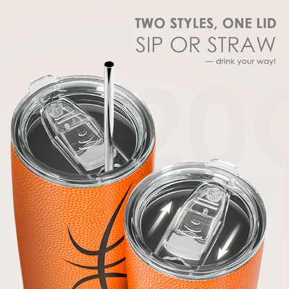 SANDJEST Pickleball Tumbler 20oz, Stainless Steel Travel Cup with Lid, Insulated Coffee Mug, Pickleballs Gifts for Women Girls Friends Sisters Players on Birthday Christmas
