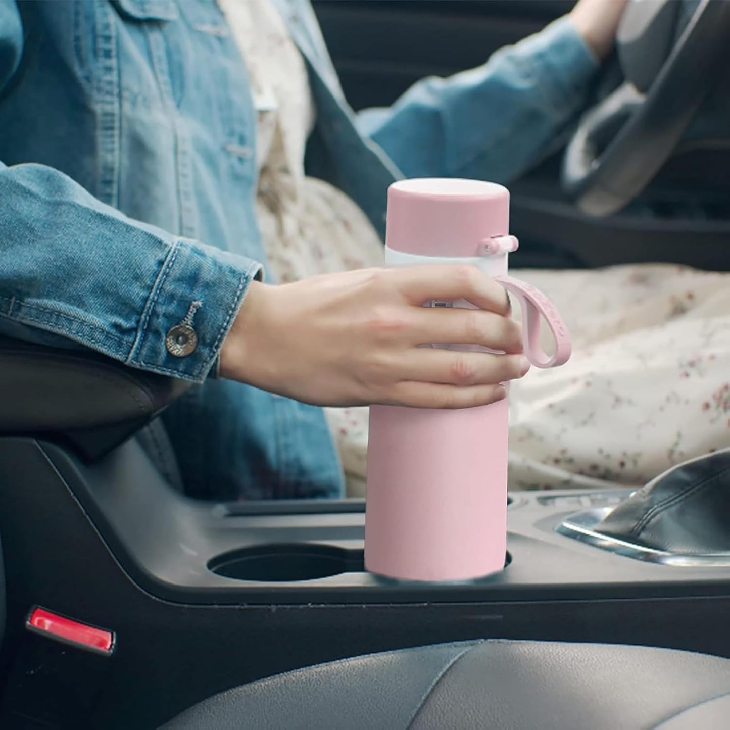 PHILIPS Water Bottle with Filter, Filter Water Bottle Stainless Steel with GoZero Everyday BPA-Free Tap Water Filter, Water Filter Bottle Keep Drink Cold 24 Hours, 1 Filter for 40 gal / 2 Months