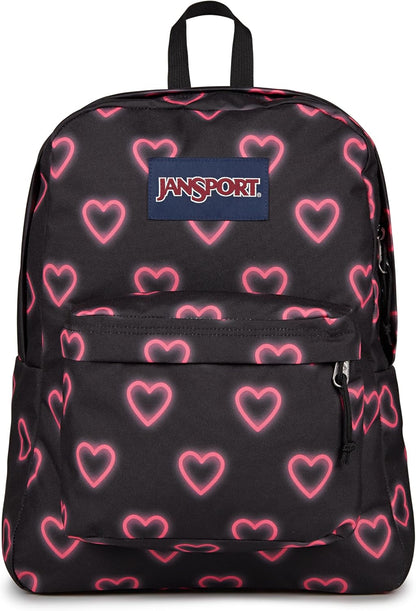 JanSport SuperBreak One Backpacks - Durable, Lightweight Bookbag with 1 Main Compartment, Front Utility Pocket with Built-in Organizer - Premium Backpack, Black - Colors B