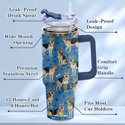 Beagle Gifts for Women Men, 40oz Stainless Steel Insulated Tumbler Travel Cup Mug, Funny and Unique Beagle Gifts for Dog Lover - Colors A