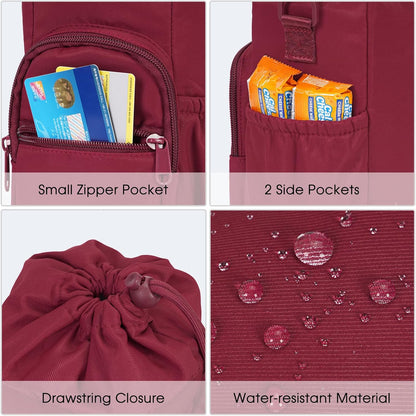 sportsnew Water Bottle Holder 40oz Crossbody Insulated Cup Sleeve Water Bottle Carrier Sling Bag with Phone Pocket, Walking