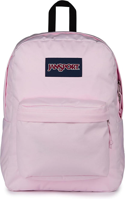 JanSport SuperBreak One Backpacks - Durable, Lightweight Bookbag with 1 Main Compartment, Front Utility Pocket with Built-in Organizer - Premium Backpack, Black - Colors B