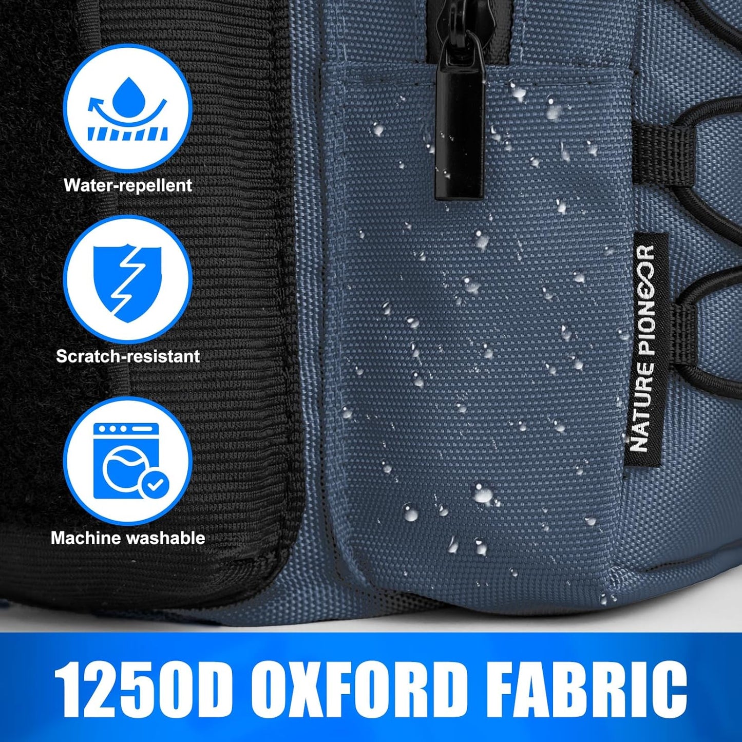 NATURE PIONEOR Magnetic Gym Bag for Men and Women - Magnet Water Bottle Holder Sling Carrier with Crossbody Shoulder Strap,Gym Accessories Pouch,Phone Pockets for Sports,Walking,Travel,Workout