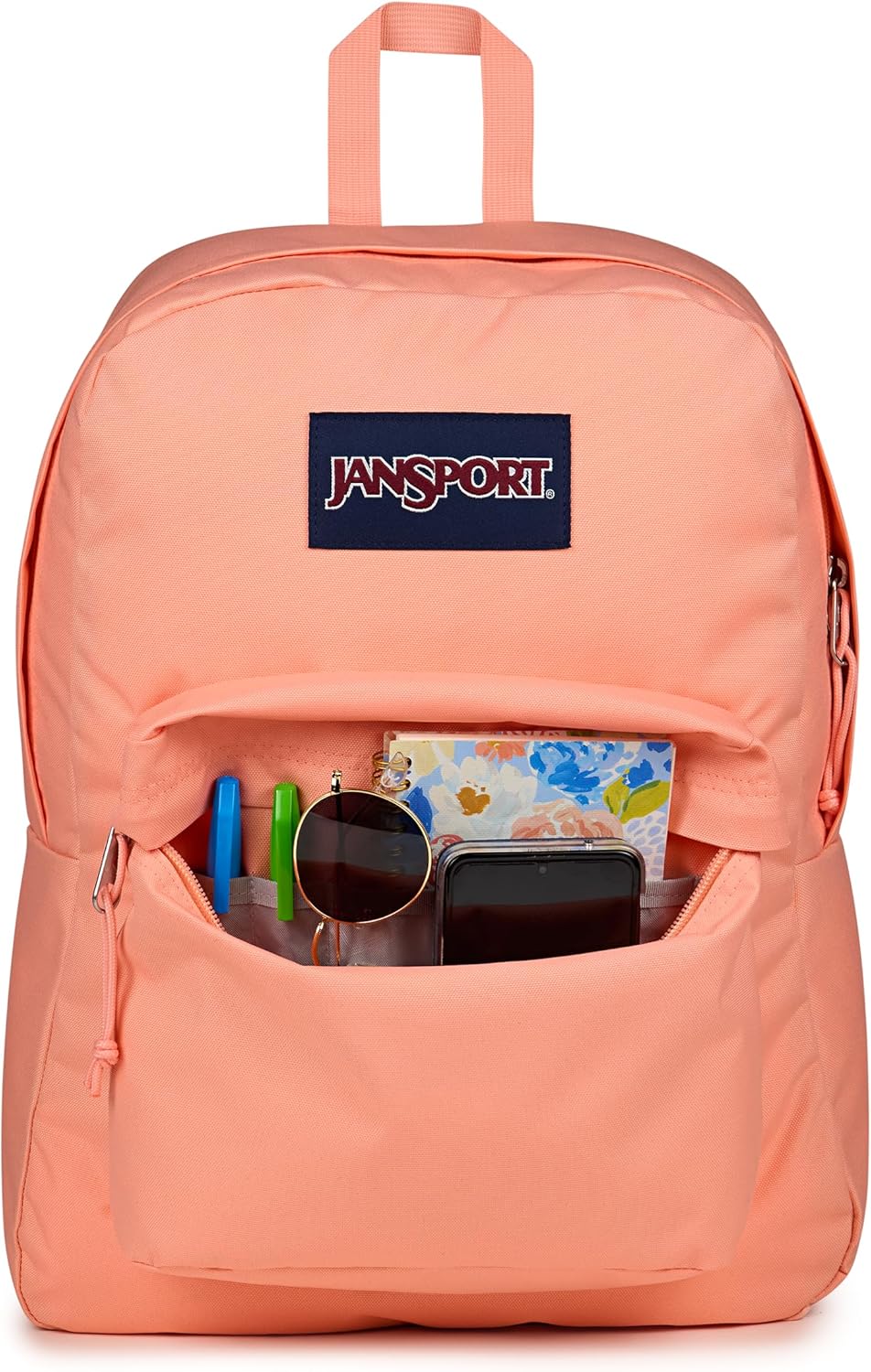JanSport SuperBreak One Backpacks - Durable, Lightweight Bookbag with 1 Main Compartment, Front Utility Pocket with Built-in Organizer - Premium Backpack, Black - Colors A