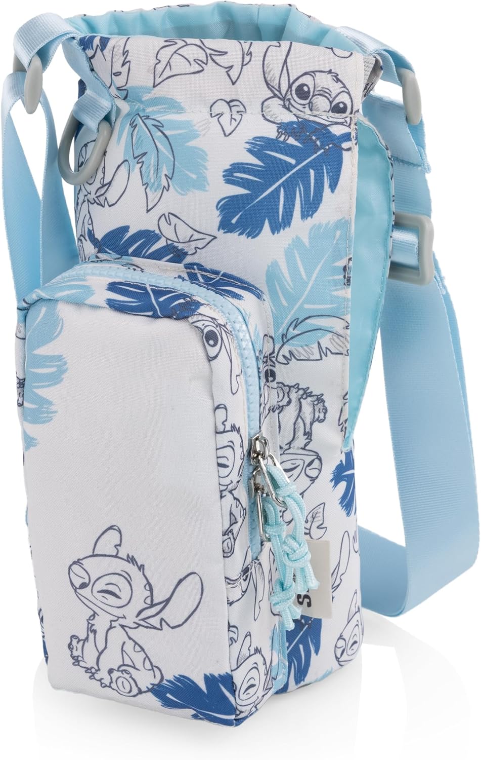 Picnic TIME Eclipse 40 oz Tumbler Tote and Crossbody Drink Carrier, Water Bottle Holder with Adjustable Shoulder Strap and Zipper Phone Pocket