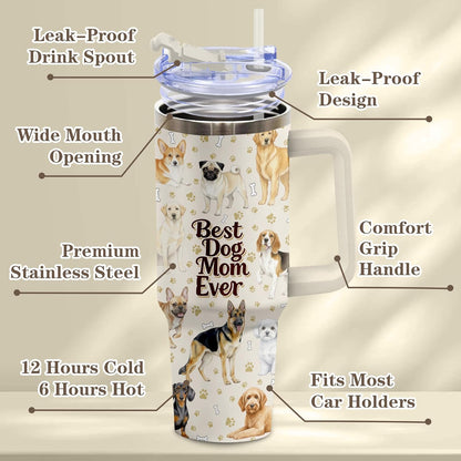 Beagle Gifts for Women Men, 40oz Stainless Steel Insulated Tumbler Travel Cup Mug, Funny and Unique Beagle Gifts for Dog Lover - Colors A