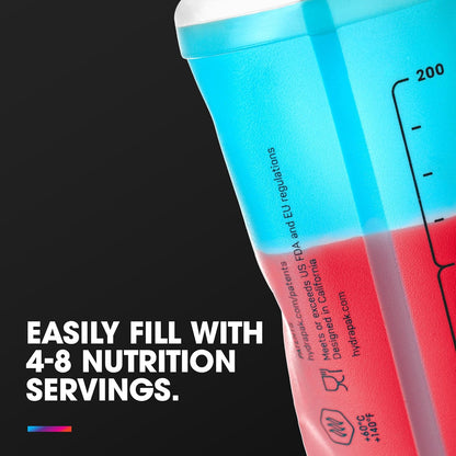 HydraPak SoftFlask - Collapsible Nutrition Flask (150ml or 250ml) - BPA Free, Easy Open Cap, Foldable, Lightweight
