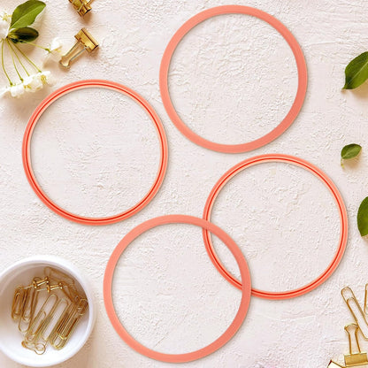 6pcs Gasket Replacement for Owala 40oz Tumbler, Rubber Lid Seal Ring Water Bottle Accessories Replacement Part Compatible with Owala 40oz Stainless Steel Cup (Pink)