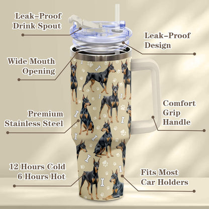 Beagle Gifts for Women Men, 40oz Stainless Steel Insulated Tumbler Travel Cup Mug, Funny and Unique Beagle Gifts for Dog Lover - Colors B