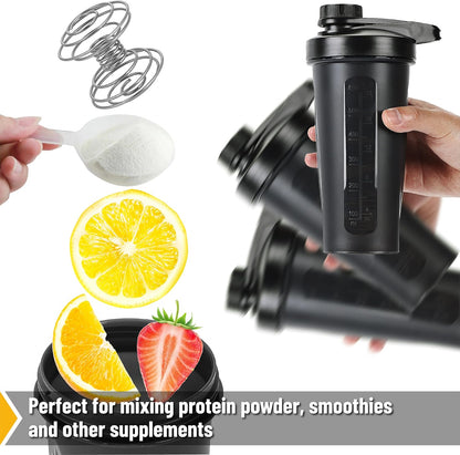 Mr. Pen- Shaker Bottles for Protein Mixes with Twist Cap, 28 oz, Protein Shaker Bottle with Wire Whisk Ball, Shaker Cup, Mixer Bottle