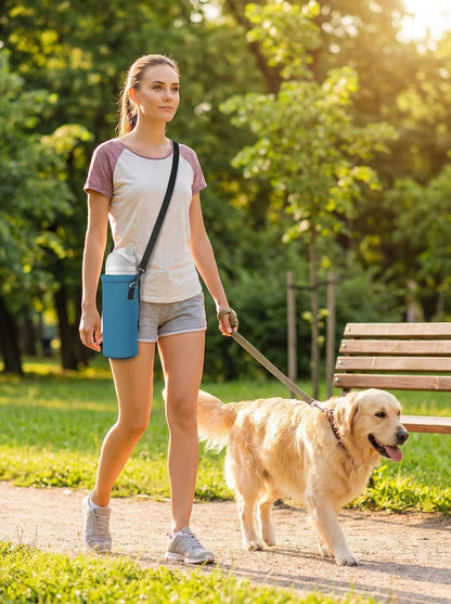 AUPET Water Bottle Bag Carrier,24oz/32oz Insulated Neoprene bottle Sling Holder Case Pouch Cover for 1000ML/750ML Bottles with Shoulder Strap for walking