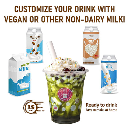 O's Bubble Boba Tea Kit - Bubble Tea Kit - All in One Boba Kit - Boba Kit for Kids - 6 Servings Includes Cups, Straws, Stirrer (Party Kit Variety Pack Upgrade) (Mixed Fruit)