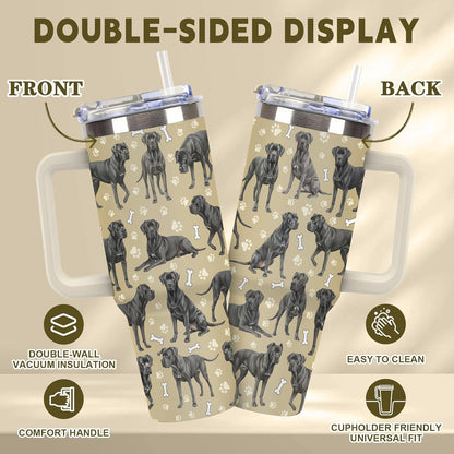 Beagle Gifts for Women Men, 40oz Stainless Steel Insulated Tumbler Travel Cup Mug, Funny and Unique Beagle Gifts for Dog Lover - Colors B